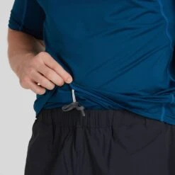NRS Men's Rashguard Short-Sleeve Shirt 18 NRS Men's Rashguard Short-Sleeve Shirt -Outdoor Sports 10001 08 Poseidon Model Detail 092421 1000x1000