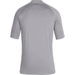 NRS Men's Rashguard Short-Sleeve Shirt 19 NRS Men's Rashguard Short-Sleeve Shirt -Outdoor Sports 10001 08 Titanium Lg Back 092421 1000x1000