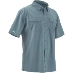 NRS Men's Short-Sleeve Guide Shirt -Outdoor Sports 10011 02 Lead Lg Right 081220 1000x1000
