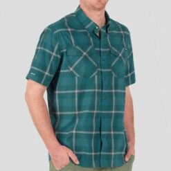 NRS Men's Short-Sleeve Guide Shirt -Outdoor Sports 10011 02 Mediterranea Model FrontCrop 102121 1000x1000