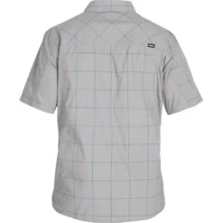 NRS Men's Short-Sleeve Guide Shirt -Outdoor Sports 10011 02 Sharkskin Lg Back 102121 1000x1000
