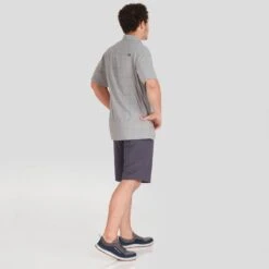 NRS Men's Short-Sleeve Guide Shirt -Outdoor Sports 10011 02 Sharkskin Model Back 102121 1000x1000