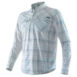 2018 NRS Men's Long-Sleeve Guide Shirt - Closeout | NRS -Outdoor Sports 10012 01 Gray Left 081117 1000x1000