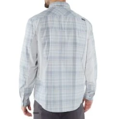 2018 NRS Men's Long-Sleeve Guide Shirt - Closeout | NRS -Outdoor Sports 10012 01 Model Back Gray 011818 1000x1000