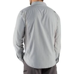 2018 NRS Men's Long-Sleeve Guide Shirt - Closeout | NRS -Outdoor Sports 10012 01 Quarry Model Back 121118 1000x1000