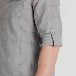 NRS Men's Long-Sleeve Guide Shirt -Outdoor Sports 10012 02 Sharkskin Model Sleeve 102021 1000x1000