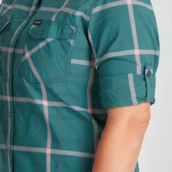 NRS Women's Long-Sleeve Guide Shirt -Outdoor Sports 10013 02 Mediterranea Model RolledSleeve 070821 1000x1000