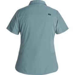 NRS Women's Short-Sleeve Guide Shirt -Outdoor Sports 10014 01 Lead Med Back 062921 1000x1000