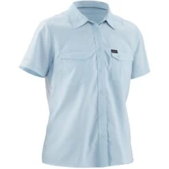 NRS Women's Short-Sleeve Guide Shirt -Outdoor Sports 10014 01 Sterling Med Right 082220 1000x1000