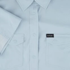 NRS Women's Short-Sleeve Guide Shirt -Outdoor Sports 10014 01 sterling na detail 070620 1000x1000