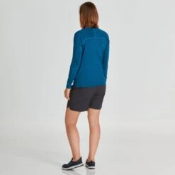 NRS Women's Rashguard Long-Sleeve Shirt -Outdoor Sports 10021 07 Poseidon Model Back 080221 1000x1000