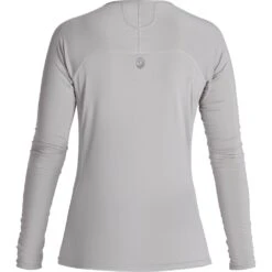 NRS Women's Rashguard Long-Sleeve Shirt -Outdoor Sports 10021 07 Titanium Med Back 080221 1000x1000