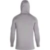 NRS Men's Breaker Rashguard Hoodie -Outdoor Sports 10022 01 Titanium Large Back 092121 1000x1000