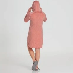 NRS Women's Silkweight Hoodie Dress 26 NRS Women's Silkweight Hoodie Dress -Outdoor Sports 10112 02 Mauve Model Back 090121 1000x1000