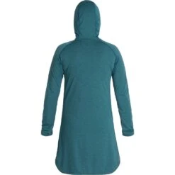 NRS Women's Silkweight Hoodie Dress 30 NRS Women's Silkweight Hoodie Dress -Outdoor Sports 10112 02 Mediterranea Med Back 090121 1000x1000