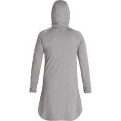 NRS Women's Silkweight Hoodie Dress 36 NRS Women's Silkweight Hoodie Dress -Outdoor Sports 10112 02 Sharkskin Med Back 090121 1000x1000