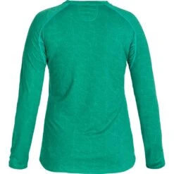 NRS Women's Silkweight Long-Sleeve Shirt -Outdoor Sports 10115 05 Jade Med Back 090221 1000x1000