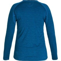 NRS Women's Silkweight Long-Sleeve Shirt -Outdoor Sports 10115 05 Poseidon Med Back 090221 1000x1000