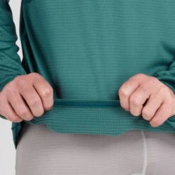 NRS Men's Lightweight Hoodie -Outdoor Sports 10120 05 Mediterranea Model Detail 102121 1000x1000