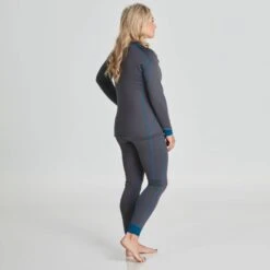 NRS Women's Expedition Weight Shirt 9 NRS Women's Expedition Weight Shirt -Outdoor Sports 10135 06 DarkShadow Model Back 070821 1000x1000