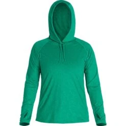 NRS Women's Silkweight Hoodie 24 NRS Women's Silkweight Hoodie -Outdoor Sports 10140 05 Jade Med Front 082121 1000x1000