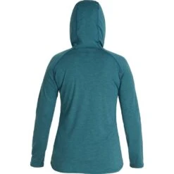 NRS Women's Silkweight Hoodie 30 NRS Women's Silkweight Hoodie -Outdoor Sports 10140 05 Mediterranea Med Back 082121 1000x1000