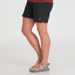 NRS Women's Beda Board Short 15 NRS Women's Beda Board Short -Outdoor Sports 10142 05 JetBlack Model FrontCrop 090221 1000x1000