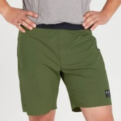 NRS Men's Eddyline Board Short -Outdoor Sports 10152 02 BronzeGreen Model FrontCrop 102121 1000x1000