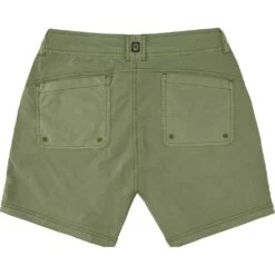 NRS Women's Canyon Short -Outdoor Sports 10154 02 Olive Laydown Back 020923 1000x1000