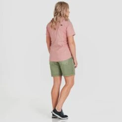 NRS Women's Canyon Short -Outdoor Sports 10154 02 Olive Model Back 120221 1000x1000