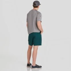 NRS Men's High Side Short -Outdoor Sports 10157 01 SeaMoss Model Back 092421 1000x1000