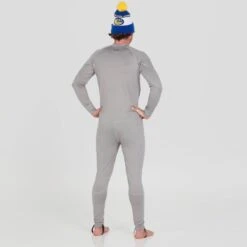 NRS Men's Lightweight Union Suit -Outdoor Sports 10160 01 Titanium Model Back 101821 1000x1000