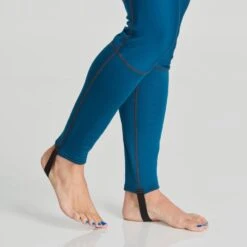 NRS Women's Expedition Weight Union Suit -Outdoor Sports 10161 01 Poseidon Model Feet 072421 1000x1000