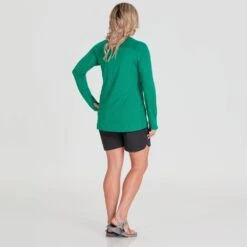 NRS Women's Silkweight Kosi Shirt 16 NRS Women's Silkweight Kosi Shirt -Outdoor Sports 10163 01 Jade Model Back 090221 1000x1000