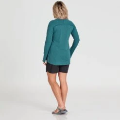 NRS Women's Silkweight Kosi Shirt 21 NRS Women's Silkweight Kosi Shirt -Outdoor Sports 10163 01 Mediterranea Model Back 090221 1000x1000