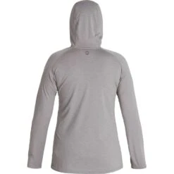 NRS Women's Silkweight Vesi Hoodie 36 NRS Women's Silkweight Vesi Hoodie -Outdoor Sports 10164 01 Sharkskin Med Back 090121 1000x1000