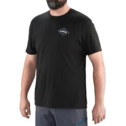 NRS Men's Flagship T-Shirt - Closeout 23 NRS Men's Flagship T-Shirt - Closeout -Outdoor Sports 12480 01 Black Model Front 120320 1000x1000