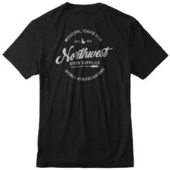 NRS Men's Flagship T-Shirt - Closeout 18 NRS Men's Flagship T-Shirt - Closeout -Outdoor Sports 12480 01 Black na LaydownBack 101420 1000x1000