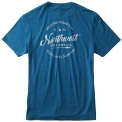NRS Men's Flagship T-Shirt - Closeout 25 NRS Men's Flagship T-Shirt - Closeout -Outdoor Sports 12480 01 DeepTurquoise na LaydownBack 101420 1000x1000