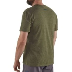 NRS Men's Idaho T-Shirt - Closeout 23 NRS Men's Idaho T-Shirt - Closeout -Outdoor Sports 12490 01 HeatheredOlive Model Back 120320 1000x1000