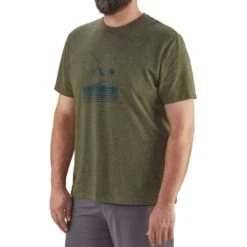 NRS Men's Idaho T-Shirt - Closeout 22 NRS Men's Idaho T-Shirt - Closeout -Outdoor Sports 12490 01 HeatheredOlive Model Front 120320 1000x1000