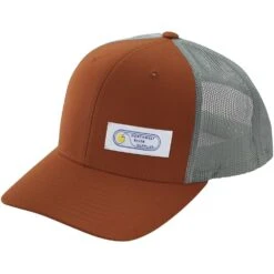 NRS Retro Trucker Hat -Outdoor Sports 12541 01 DarkOrangeAluminum na Front 030223 1000x1000