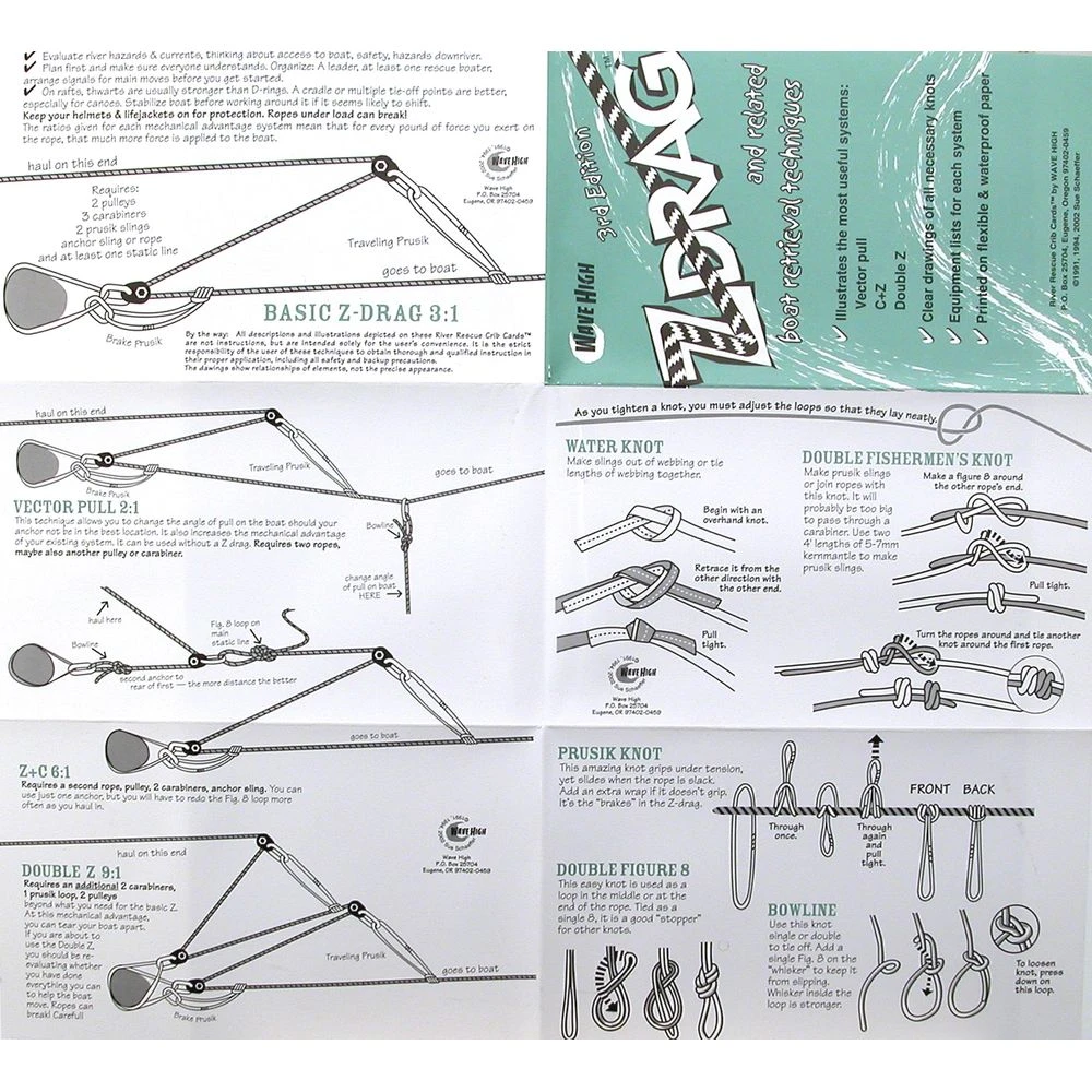 Z-Drag Rescue Crib Sheet | NRS 3 Z-Drag Rescue Crib Sheet | NRS