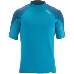 NRS Men's HydroSkin 0.5 Short-Sleeve Shirt -Outdoor Sports 15001 07 Fjord Lg Front 062120 1000x1000