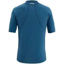 NRS Men's HydroSkin 0.5 Short-Sleeve Shirt -Outdoor Sports 15001 07 Poseidon Lg Back 062120 1000x1000