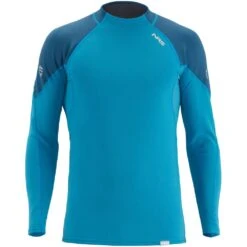 NRS Men's HydroSkin 0.5 Long-Sleeve Shirt -Outdoor Sports 15002 06 Fjord Lg Front 062120 1000x1000
