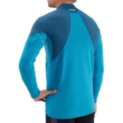 NRS Men's HydroSkin 0.5 Long-Sleeve Shirt -Outdoor Sports 15002 06 Fjord Model Back 062220 1000x1000
