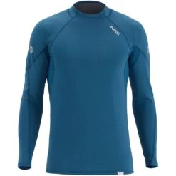 NRS Men's HydroSkin 0.5 Long-Sleeve Shirt -Outdoor Sports 15002 06 Poseidon Lg Front 062220 1000x1000