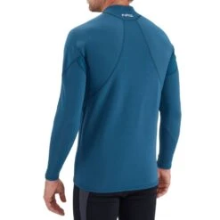 NRS Men's HydroSkin 0.5 Long-Sleeve Shirt -Outdoor Sports 15002 06 Poseidon Model Back 062220 1000x1000