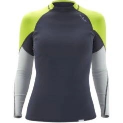 NRS Women's HydroSkin 0.5 Long-Sleeve Shirt -Outdoor Sports 15004 05 DarkShadow Med Front 052120 1000x1000